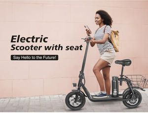 SM-C01 SAMEBIKE 350W Motor Folding Hand Bar 36v 7.8Ah 12 Inch Mini Size <b>E</b>-<b>scooter</b> <b>With</b> <b>Seat</b> Basket Electric <b>Scooter</b> - Product Image 5