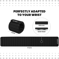Kits de Pilates, poids magnétiques pour chevilles 1 kg, poids de yoga noirs pour poignets, poids de chevilles et de poignets personnalisés pour femmes