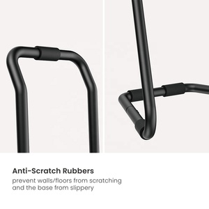 Portabicicletas de almacenamiento para <span class=keywords><strong>garaje</strong></span>, soporte de pared de suelo por gravedad para bicicleta, soporte Vertical ajustable para bicicleta, 2 unidades - Product Image 4