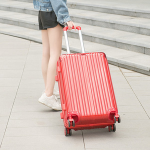 Luggage 24 Inch Universal <b>Wheels</b> Combination <b>Lock</b> Business Travel Suitcase Solid Color Detachable Handle Zipper Closure Swivel - Product Image 3