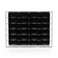 Vitrine Murale en Acrylique Transparent pour LEGO Speed Champions – Présentoir Multi-Niveaux pour 24 Voitures, Meuble de Rangement pour Collectionneurs