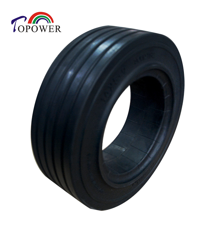 16*5-9 Forklift Industrial Trailers Solid Rubber Tires for Wheel Loaders Manlift