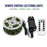 Guirlandes lumineuses LED pour sapin de Noël à basse tension avec télécommande et 8 modes d'éclairage
