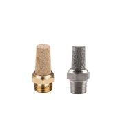 Silencieux pneumatique série BLSM en bronze fritté pour l'échappement d'air, contrôle du bruit, résistance à la corrosion