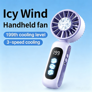 Mini ventilateur de refroidissement semi-conducteur portable, 199 vitesses réglables, rechargeable par USB, idéal pour les voyages et le camping, effet de refroidissement glacé professionnel - Product Image 1