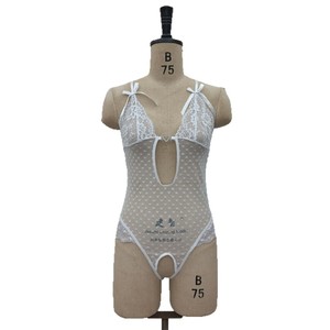 Ensemble de lingerie sexy érotique pour femmes matures - Vente chaude - Satin tissé - Décoration en dentelle - Body ajouré - Shapewear - Pyjama - Product Image 5