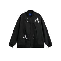 Veste de moto baggy à la mode pour hommes de marque européenne High Street couleur et logo personnalisables veste pour hommes de grande taille