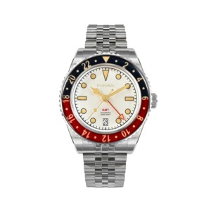 Reloj de Cuero Vacuno de Alta Calidad con Movimiento Mecánico <span class=keywords><strong>GMT</strong></span> de Acero Inoxidable, Bisel Giratorio de Zafiro, Esfera de 28 mm y Resistencia al Agua de 10 Bares - Product Image 2