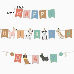 Bannière suspendue en papier sur le thème du joyeux <span class=keywords><strong>anniversaire</strong></span> DAMAI pour la décoration de fête, forme <span class=keywords><strong>personnalisée</strong></span>, impression sérigraphique, drapeau d'<span class=keywords><strong>anniversaire</strong></span> garçon/fille - Product Image 5