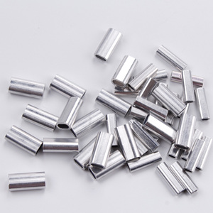 Manchon ovale à sertir en aluminium Connecteur de câble métallique Manchons à sertir <span class=keywords><strong>pour</strong></span> la pêche au poisson-chat et au bar en aluminium durable - Product Image 4