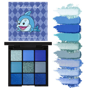 Custom Private Label 9 Color Matte and Shimmer Eyeshadow Makeup Palette Long Lasting <strong>Eye</strong> <strong>Shadow</strong> - Product Image 2
