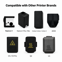 Sarung Silikon Hotend Universal untuk Printer 3D, Penutup Blok Panas, Selubung Termal, Bambu Lab, Creality, Anycubic, Elegoo, Prusa, Snapmaker
