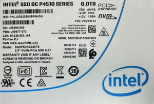 英特尔P4510 8t硬盘U.2接口固态硬盘企业级固态硬盘 - Product Image 4