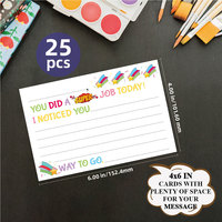 Notes personnalisées de l'enseignant aux parents Happy Mail Cartes postales en classe Bon comportement Incitatif Cartes de motivation à envoyer à la maison