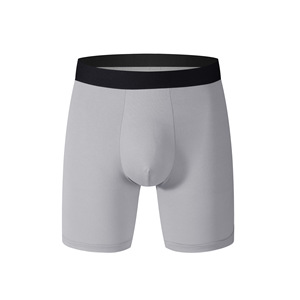 ODM Boxers mi-hauteur européens et américains pour hommes Pantalon quadrilatère antibactérien respirant Anti-Scrotal Humidité Slip Taille Logo - Product Image 3