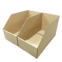 Carton d'affichage personnalisé de classification rigide Boîte de rangement à bouche oblique Étagère avec stratification brillante Matériaux recyclés