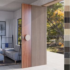 BASEN Modern Solid Wood Anti-Theft Entrance Door with Glass for Villa and Hotel Use - Product Image 5
