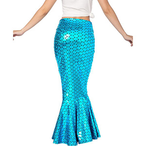 Costume <span class=keywords><strong>da</strong></span> <span class=keywords><strong>sirena</strong></span> <span class=keywords><strong>adulto</strong></span> con gonna a <span class=keywords><strong>sirena</strong></span> lucida metallica per adulti - Product Image 6