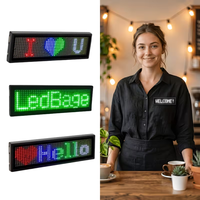 Placa de Identificación LED Programable con Desplazamiento, Luminosa, Digital, con Múltiples Mensajes, Reutilizable