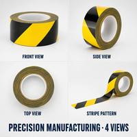 Cinta de Advertencia de Seguridad de PVC/PE de Color Personalizado, Resistente al Agua y al Calor, 0.15mm de Grosor, Protección UV, Rollo de Barrera para Pisos con Peligros