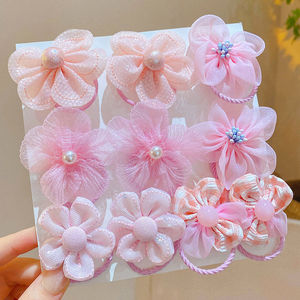 Set di Accessori per Capelli per Bambine, 10 Pezzi, Graziose Elastici con Fiori, Fermacoda e Elastici per Coda di Cavallo per Bambine e Bimbe Piccole - Product Image 2