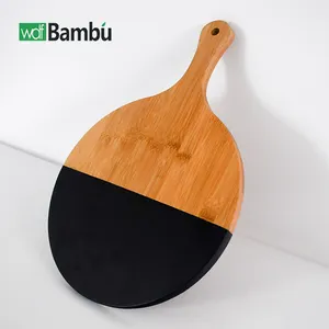 WDF Hot Sale Unique tablas de madera tabla de cortar bambus schneidebrett bamboo chopping blocks with handle