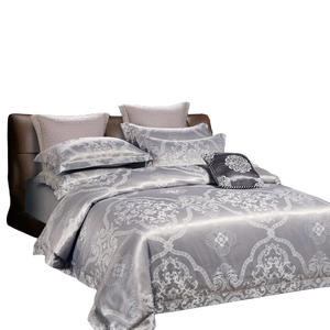 Jacquard <b>Microfiber</b> <b>Duvet</b> <b>Cover</b> Set 100% Polyester Woven OEKO-TEX Certified Hotel Modern Cal-king Size 3-Piece 1800TC Thread - Product Image 2