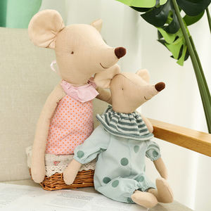 Juguetes de Peluche Personalizados de Dibujos Animados para Niños, Ratón Vestido con Patas Largas, Hecho de Tela de Algodón Suave, para Aliviar el Estrés, Lavable - Product Image 4