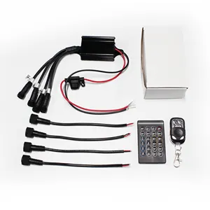 Universal 12V Waterproof Wireless Remote Kit single color 4-key Led Controller for Rock Light Car Wheel Light