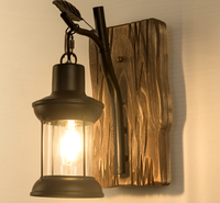 Applique murale LED moderne à tête unique en fer, style vintage rétro, couleur peinture, pour couloir domestique