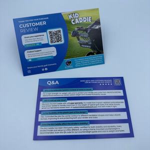 Black Absorbent Paper Custom Embossing 180X100mm 300gsm Qr Code Personalized Car Care Customer Review Thanks You Card Inserts - Product Image 2