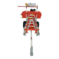 Scie à ruban horizontale portable de 18 pouces, 7 CV, à essence, pour la coupe de bois, avec treuil