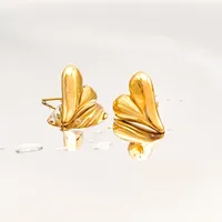 Boucles d'oreilles clous en acier inoxydable EMANCO, style hip-hop classique, plaqué or 14 carats, cadeau pour femme, bijoux en gros, dropshipping