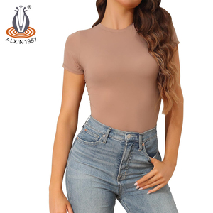 Maglietta termica a girocollo in Alxin da <span class=keywords><strong>donna</strong></span> canottiera autunnale di moda con abbigliamento comodo traspirante - Product Image 5