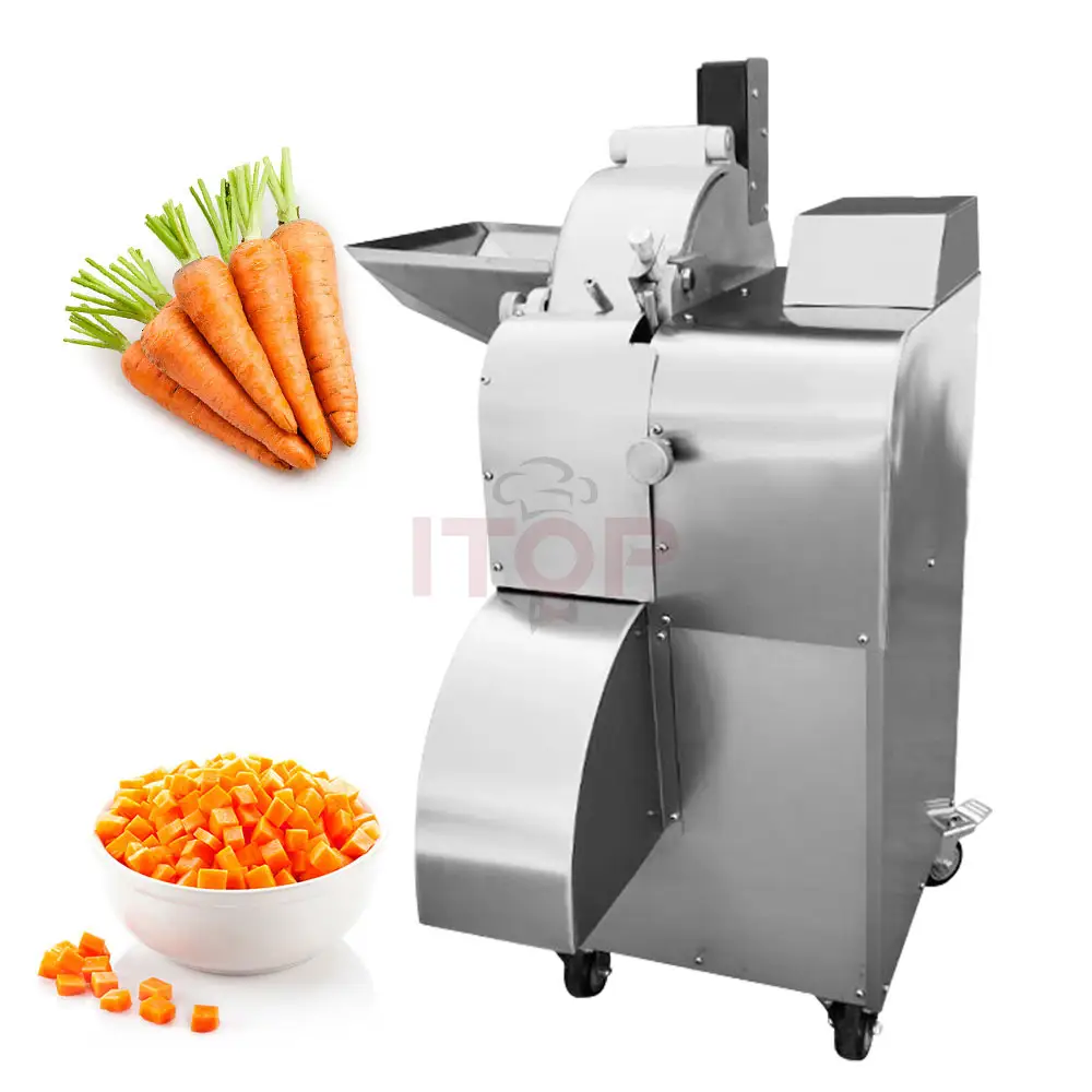 Low Price Electric Vegetable Potato Slicer Shredder Cutting Machine Cassava Chips Vegetable Dicing Cubes Cutter Chopper Machine