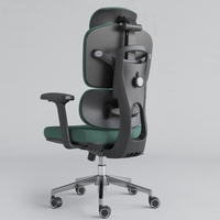 Chaise de bureau ergonomique pivotante confortable en maille avec design moderne, appui-tête réglable, soutien lombaire et réglage de la hauteur