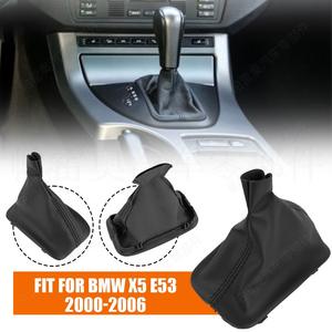 บีเอ็มดับเบิลยู X5 E53 2000 2006 ฝาครอบเกียร์อัตโนมัติ วัสดุ PU ลูกบิดเกียร์รถยนต์แบบล้างทำความสะอาดได้ - Product Image 4