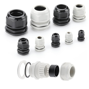 M25 IP68 Negro Blanco Nylon Impermeable Cable Prensaestopas Tuercas de bloqueo y arandela Rosca Prensaestopas - Product Image 6