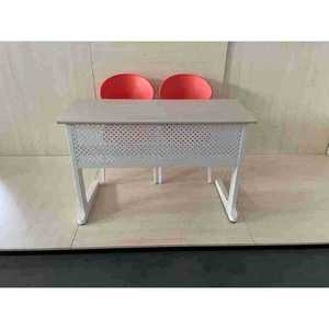 Henmei School <b>Desk</b> With Chair Metal Modern <b>Simple</b> Study Furniture For Classroom And Conference Room - Product Image 3