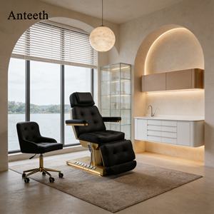 Chaise de beauté électrique pour salon de beauté, inclinable et réglable, professionnelle, confortable, en cuir PVC, <span class=keywords><strong>centre</strong></span> de spa - Product Image 4