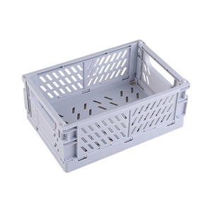 <b>Foldable</b> Plastic Storage <b>Basket</b> Rectangle Eco-Friendly Makeup Storage Household Daily Necessities Box - Product Image 5