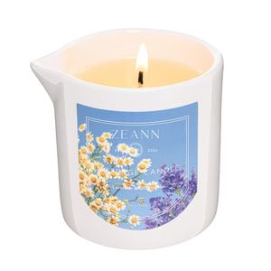 Bougies de massage d'aromathérapie faites à la main à prix compétitif avec huiles essentielles Design élégant pour l'hydratation de la peau Soulagement du stress - Product Image 1