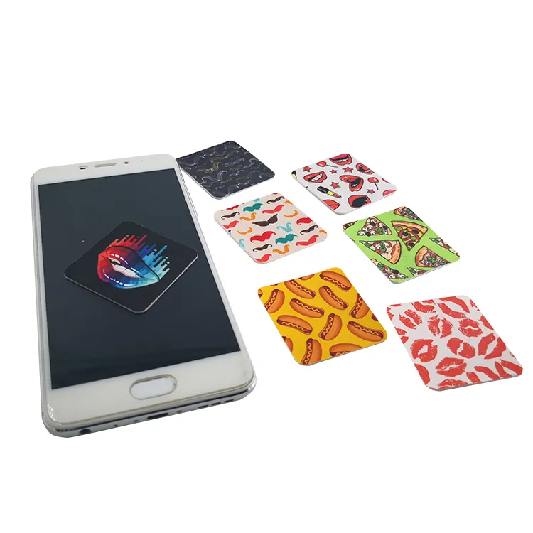 Силиконовая микрофибра наклейка для очистки экрана камеры многоразовое очищающее средство для экрана мобильного телефона с индивидуальным принтом логотипа чистящая ткань