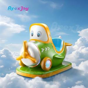 Nueva Máquina de Juego Arcade Infantil Operada con Monedas, con Diseño de Avión, Pantalla HD, de Fibra de Vidrio, <span class=keywords><strong>El</strong></span>éctrica, con Movimiento Oscilante, en Inglés - Product Image 3