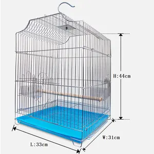도매 단 휴대용 중국어 대형 알루미늄 스테인리스 철 애완 동물 새 앵무새 케이지