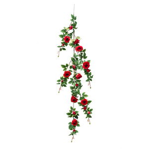Guirlandes de roses artificielles Lanting, fleurs en soie, décoration murale suspendue, décoration de mariage, décoration intérieure et extérieure - Product Image 3