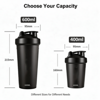 Bouteille de protéines portable, anti-fuite, sans BPA, pour la salle de sport, avec logo personnalisé et boule mélangeuse