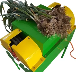 Commercial Electric Dry and wet garlic root cutting Machine /garlic stem and tail cutting machine