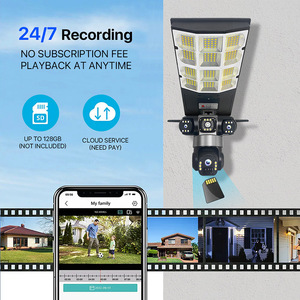 กล้องวงจรปิดพลังงานแสงอาทิตย์ 12MP IP66 3PTZ เลนส์สามตัว จอแสดงผลสามจอ 4G WiFi ควบคุมระยะไกล กล้องตรวจสอบสนามหญ้าและถนน - Product Image 3