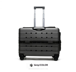 Luxo Multi-Function Durable Plastic <span class=keywords><strong>Pet</strong></span> <span class=keywords><strong>Trolley</strong></span> Caso Outdoor Portátil Pull Rod Dog Bag Qualidade <span class=keywords><strong>Pet</strong></span> <span class=keywords><strong>Carrier</strong></span> para viagens - Product Image 2